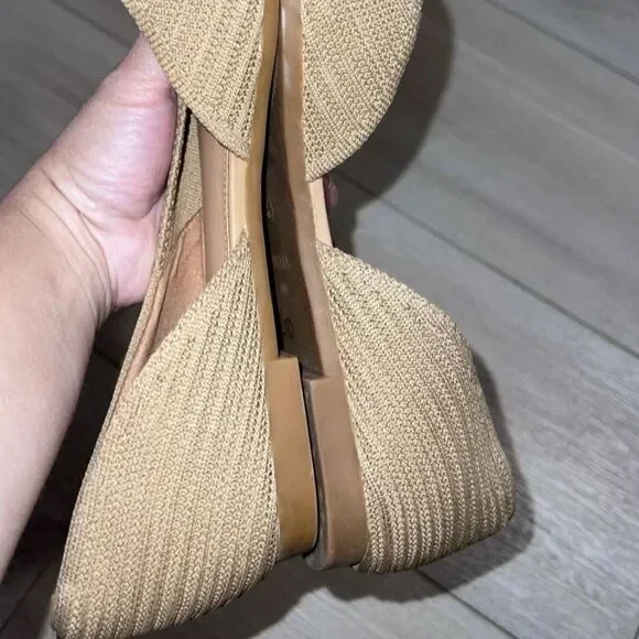 VIVAIA Pointed-Toe D'Orsay Flats (Melia) Tan Brown EU Size 40 US 9.5 Office - Picture 6 of 8